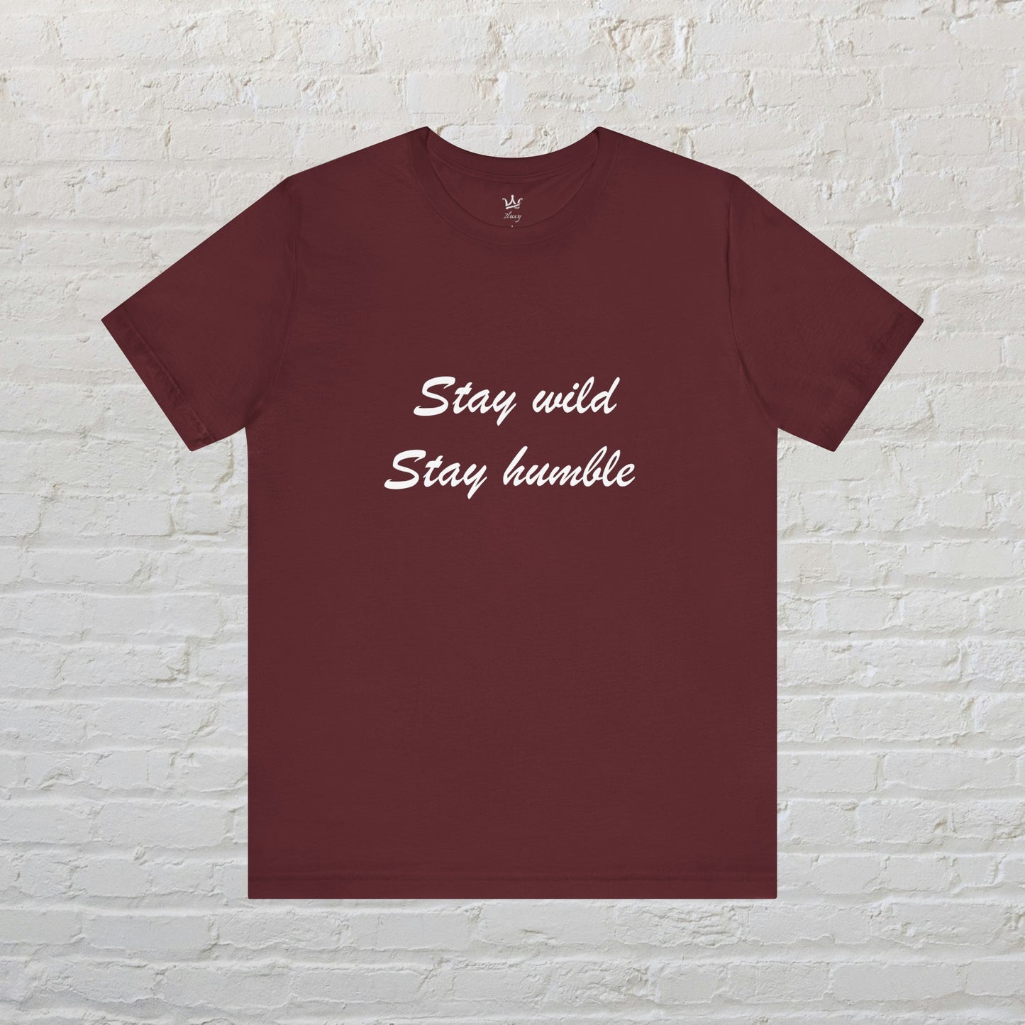 Jersey Sleeve Tee Stay wild Stay humble
