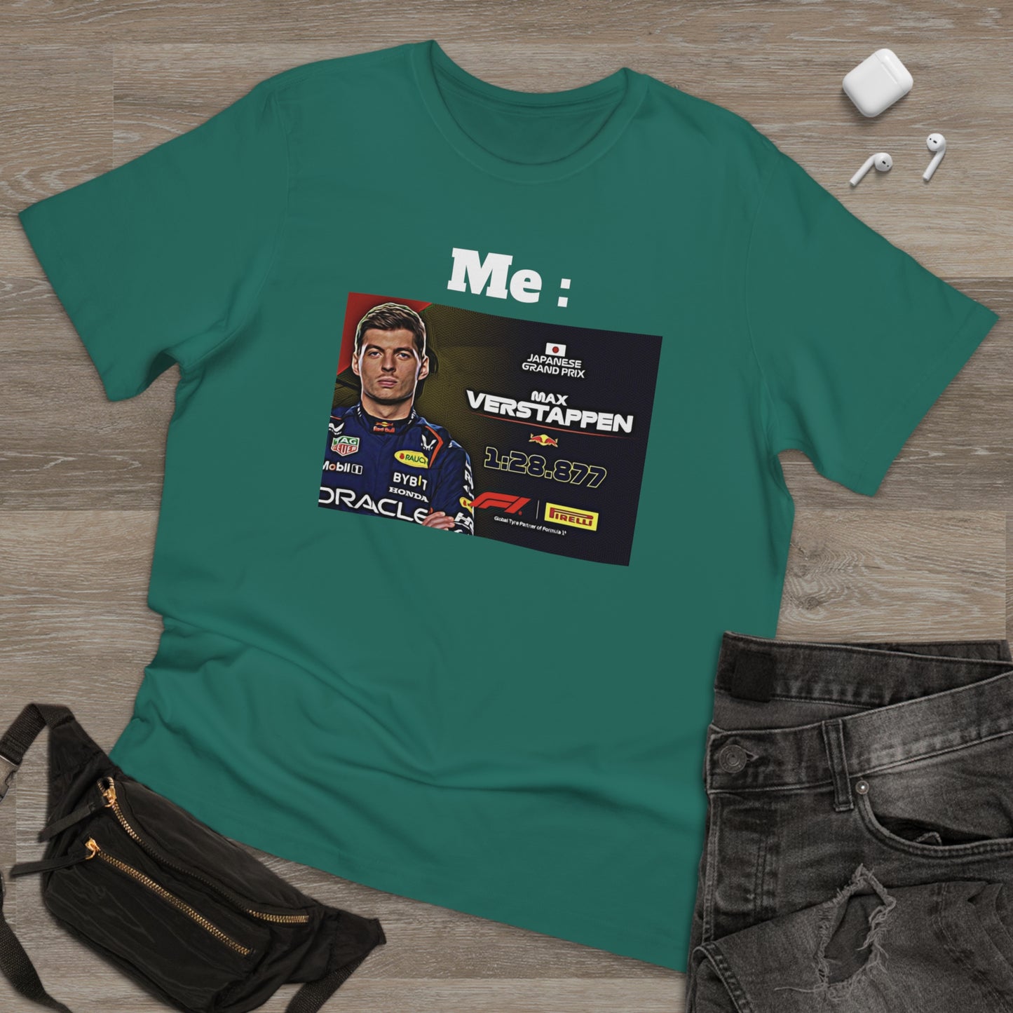 Deluxe T-shirt Max Verstappen Teal